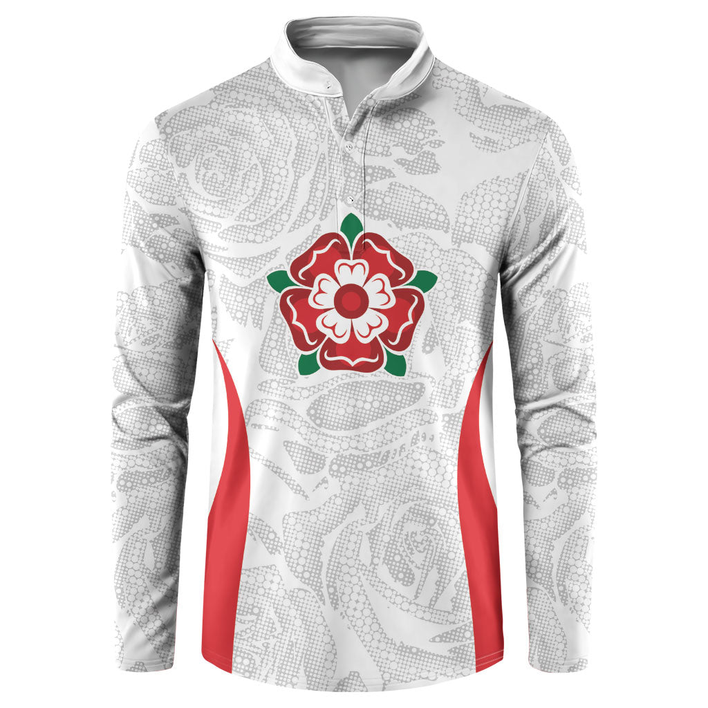 England Rugby National Heritage Custom Button Sweatshirt Tudor Rose Inspired Edition