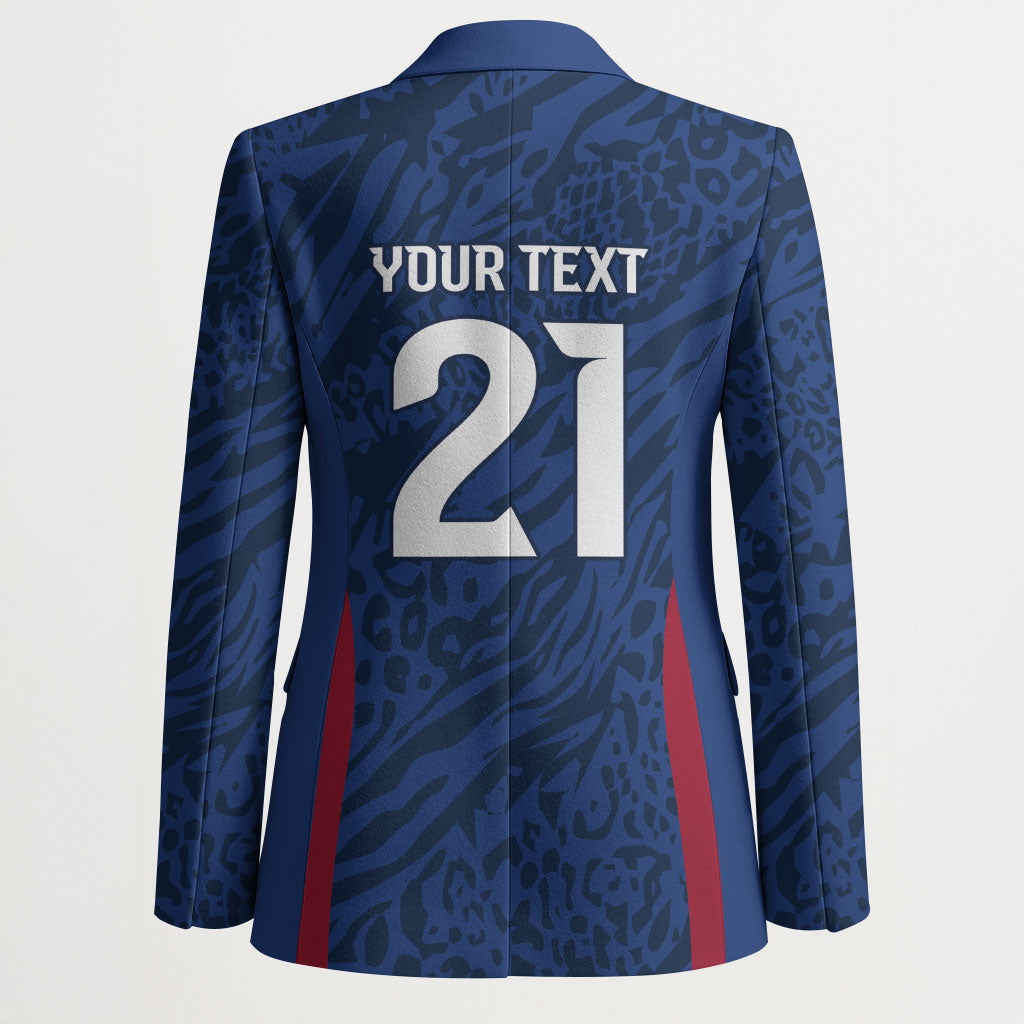 France Rugby National Heritage Custom Blazer Fleur De Lis Inspired Edition