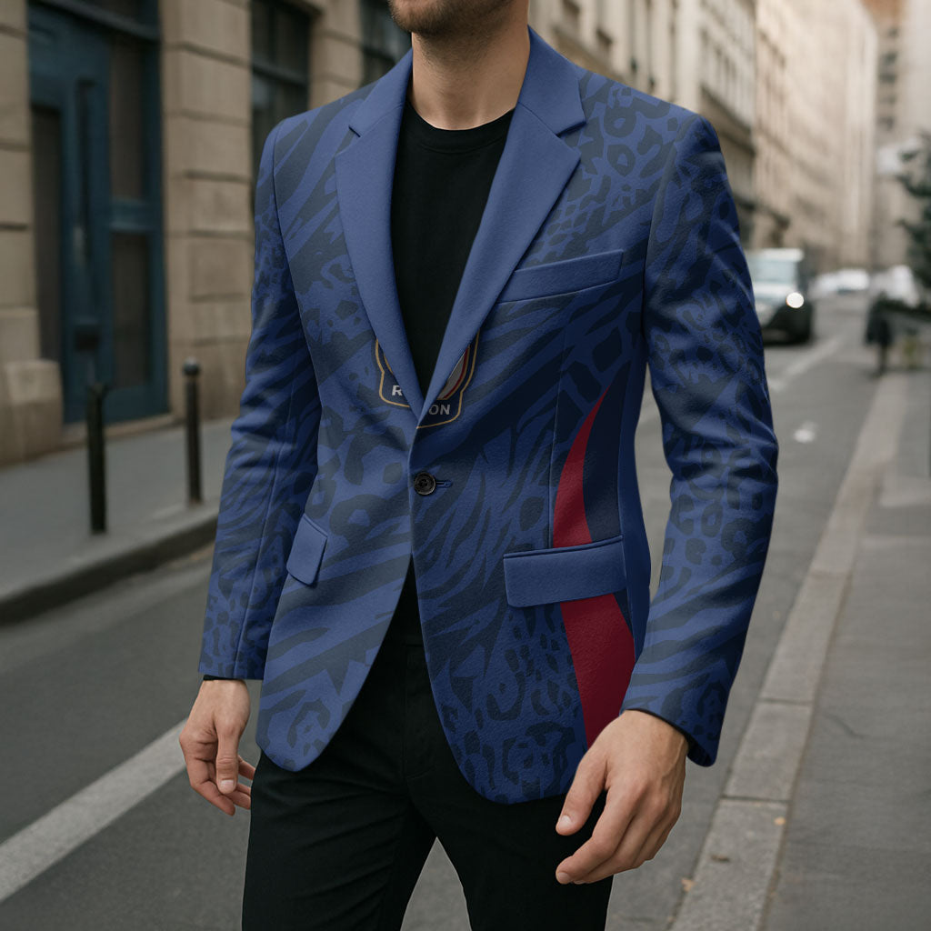 France Rugby National Heritage Custom Blazer Fleur De Lis Inspired Edition
