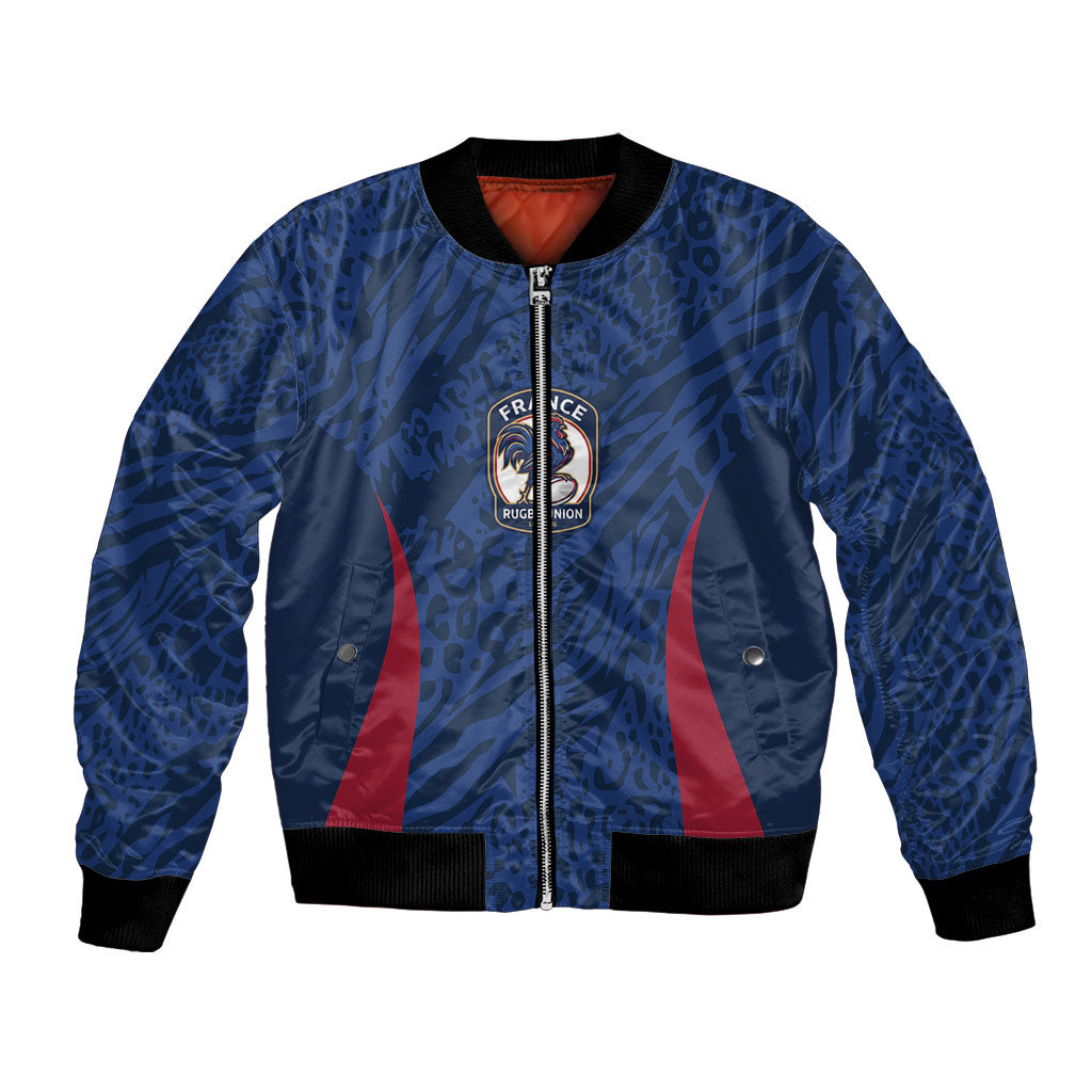 France Rugby National Heritage Custom Bomber Jacket Fleur De Lis Inspired Edition