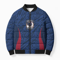 France Rugby National Heritage Custom Bomber Puffer Jacket Fleur De Lis Inspired Edition
