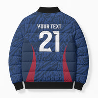 France Rugby National Heritage Custom Bomber Puffer Jacket Fleur De Lis Inspired Edition
