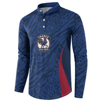 France Rugby National Heritage Custom Button Sweatshirt Fleur De Lis Inspired Edition