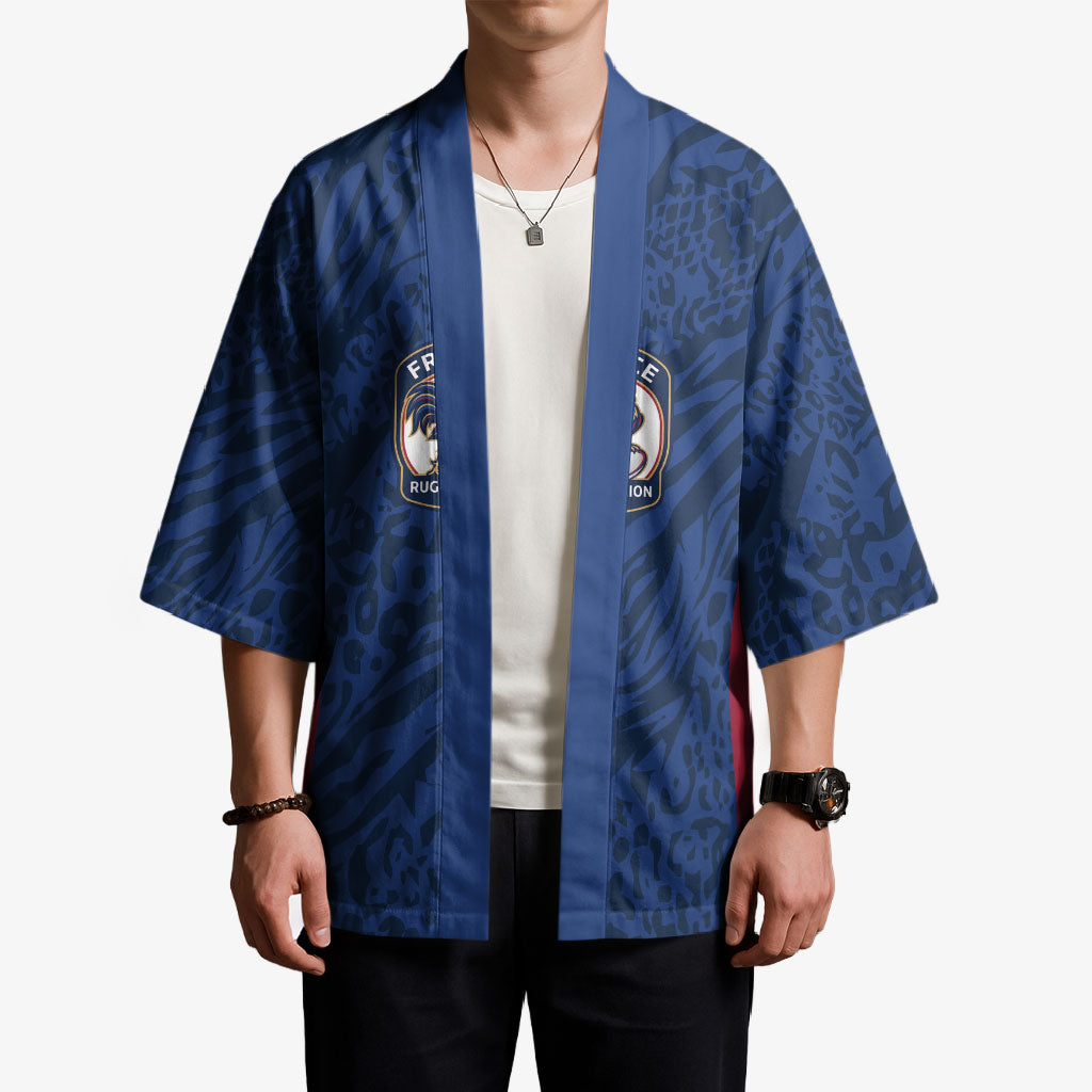 France Rugby National Heritage Custom Kimono Fleur De Lis Inspired Edition