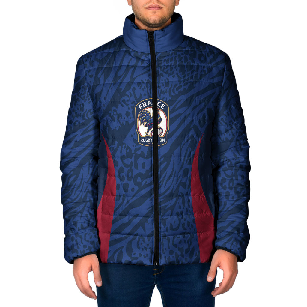 France Rugby National Heritage Custom Padded Jacket Fleur De Lis Inspired Edition