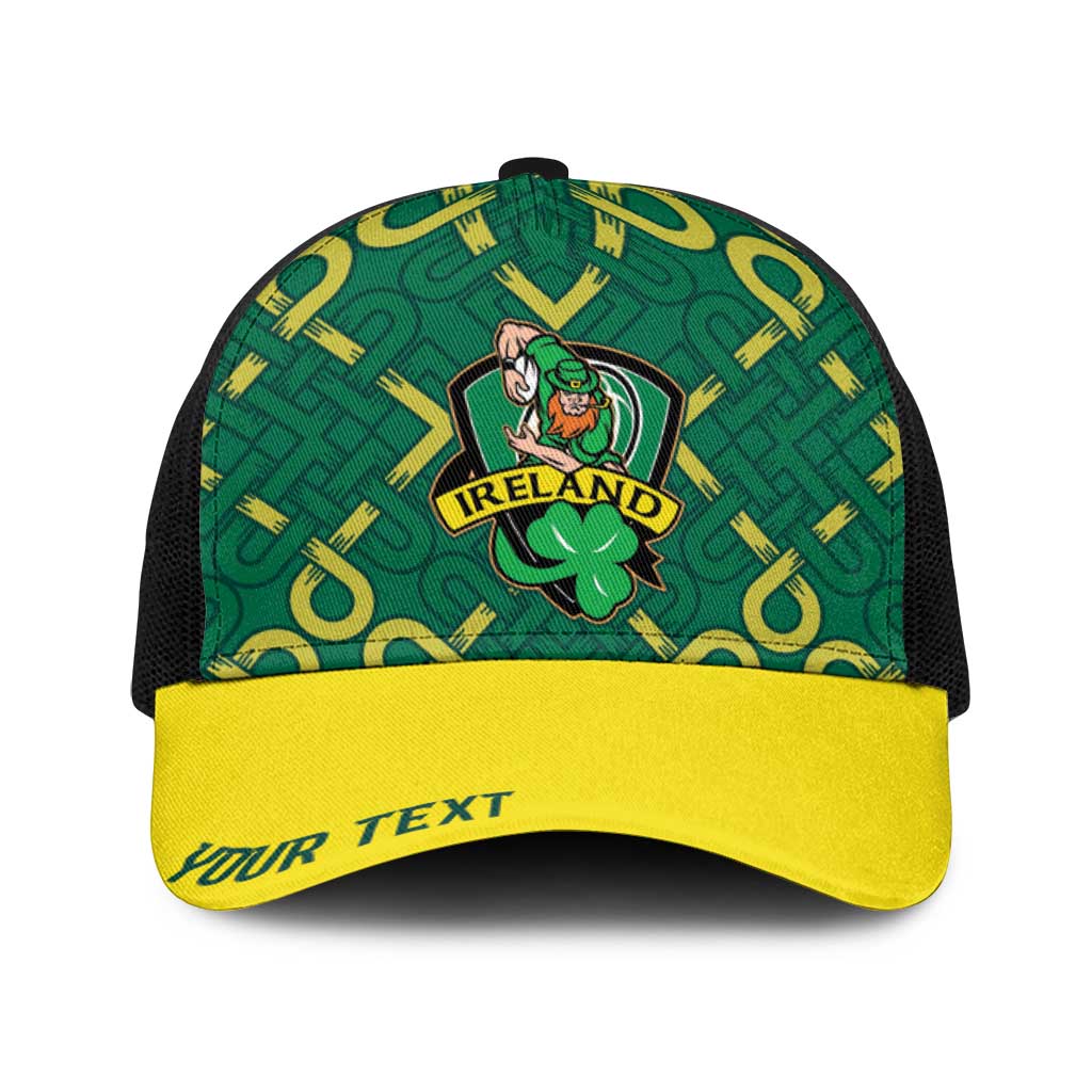 Ireland Rugby National Heritage Personalized Baseball Net Cap Traditional Celtic Inspired Edition