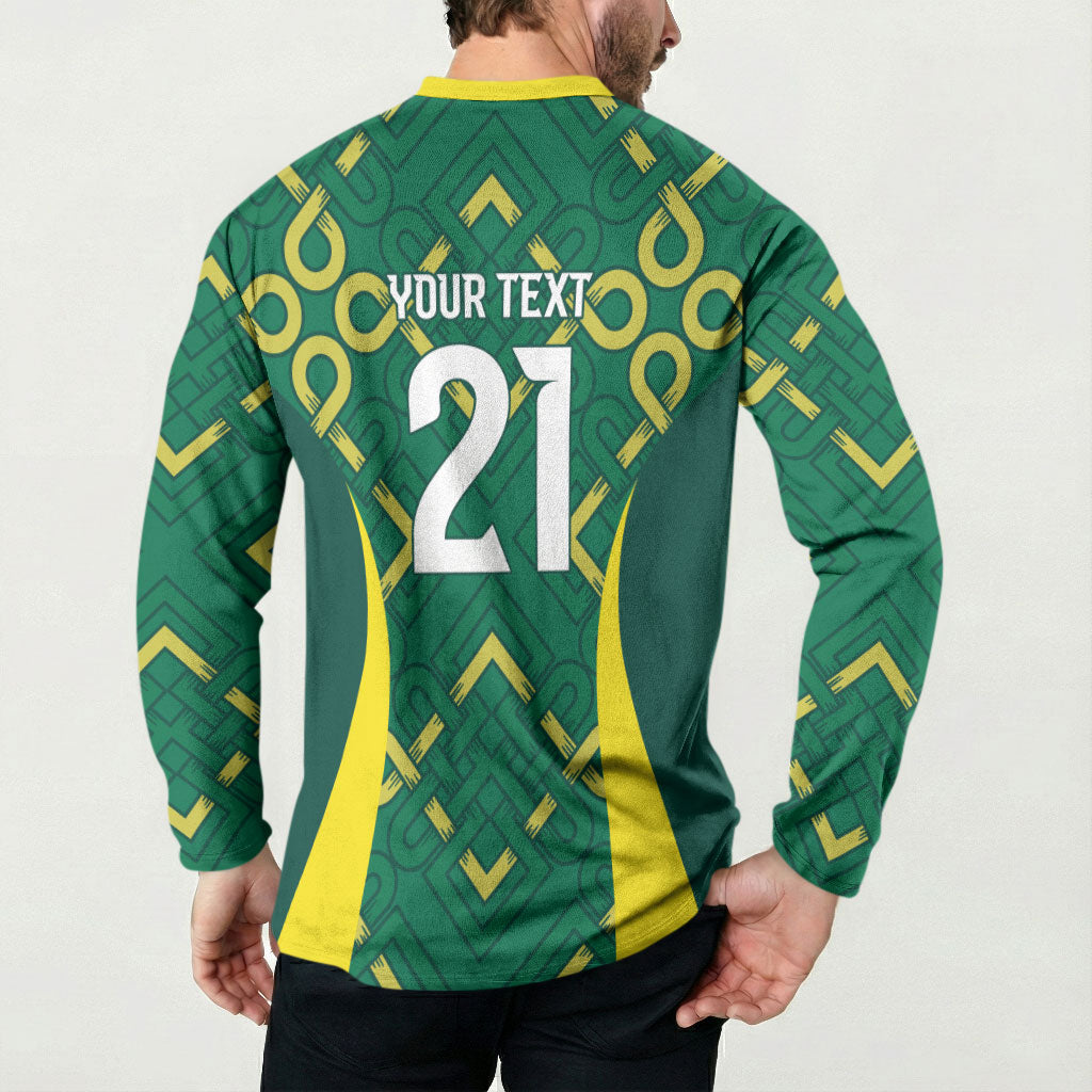 Ireland Rugby National Heritage Custom Button Sweatshirt Traditional Celtic Inspired Edition