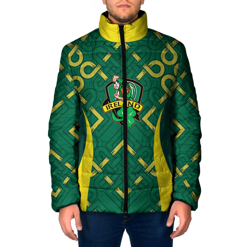 Ireland Rugby National Heritage Custom Padded Jacket Traditional Celtic Inspired Edition