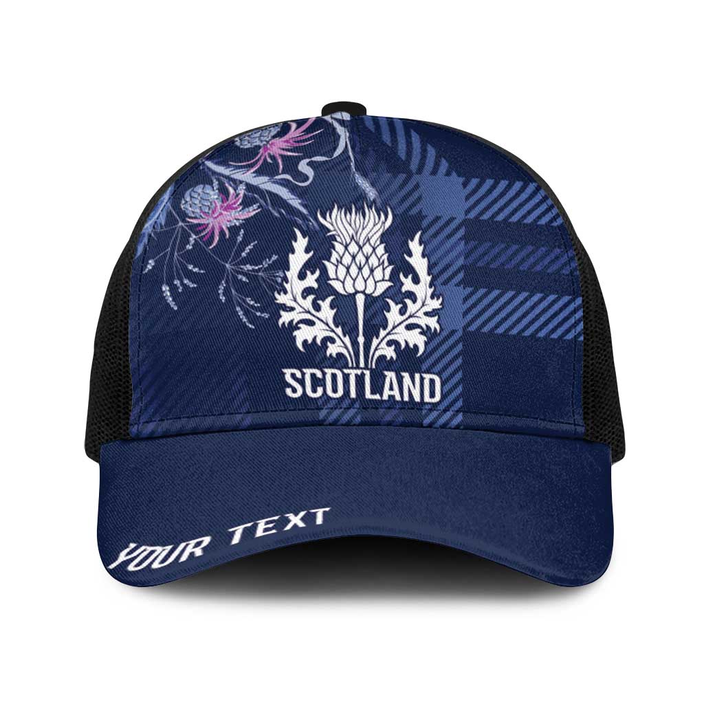 Scotland Rugby National Heritage Personalized Baseball Net Cap Traditional Tartan Inspired Edition