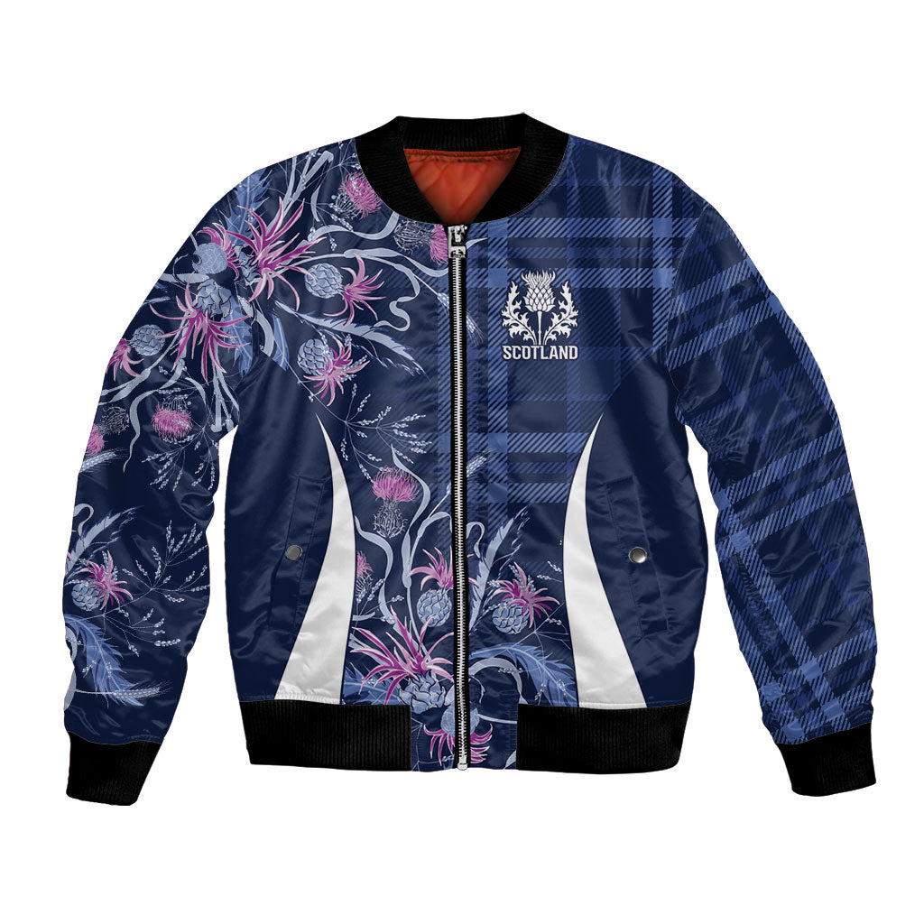 Scotland Rugby National Heritage Custom Bomber Jacket Traditional Tartan Inspired Edition