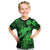 Aloha Hawaii Kid T Shirt Hammerhead Shark Tattoo Polynesian Summer - Green - Wonder Print Shop