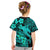 Aloha Hawaii Kid T Shirt Hammerhead Shark Tattoo Polynesian Summer - Turquoise - Wonder Print Shop