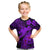 Aloha Hawaii Kid T Shirt Hammerhead Shark Tattoo Polynesian Summer - Violet - Wonder Print Shop