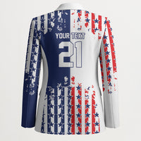 2026 Rugby Nations Series Custom United States Blazer Red Star And Stripes Pattern