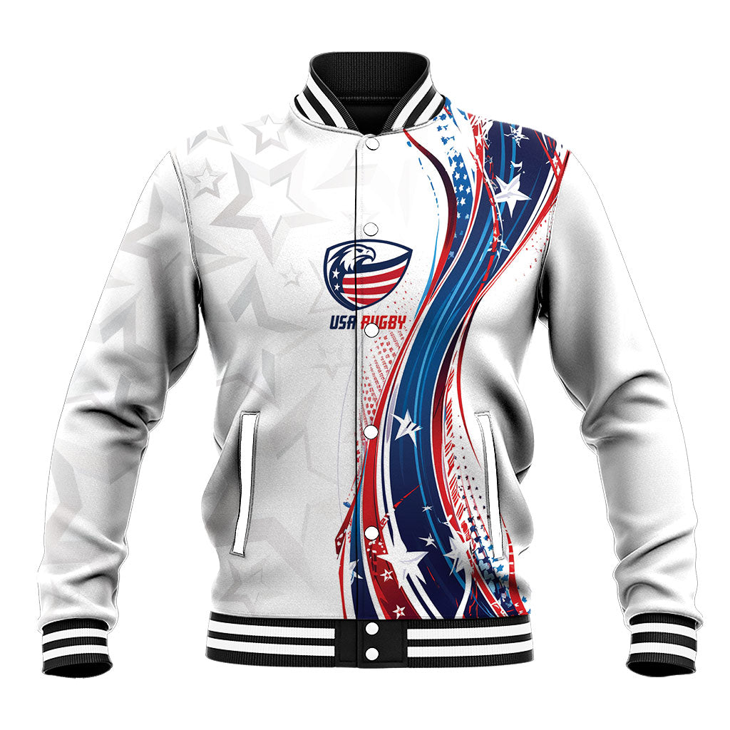 2026 Rugby Nations Series Custom United States Baseball Jacket Bald Eagle Heritage
