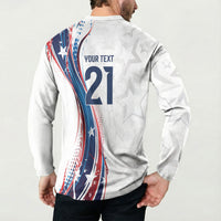 2026 Rugby Nations Series Custom United States Button Sweatshirt Bald Eagle Heritage