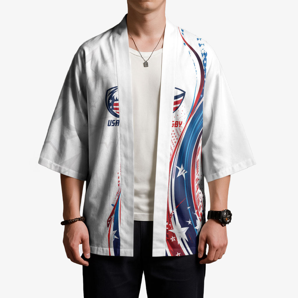 2026 Rugby Nations Series Custom United States Kimono Bald Eagle Heritage