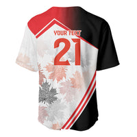 2026 Rugby Nations Series Custom Canada Baseball Jersey Les Rouges Maple Leaf