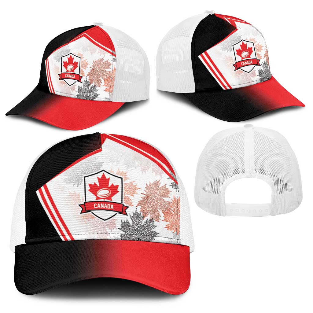 2026 Rugby Nations Series Canada Baseball Net Cap Les Rouges Maple Leaf