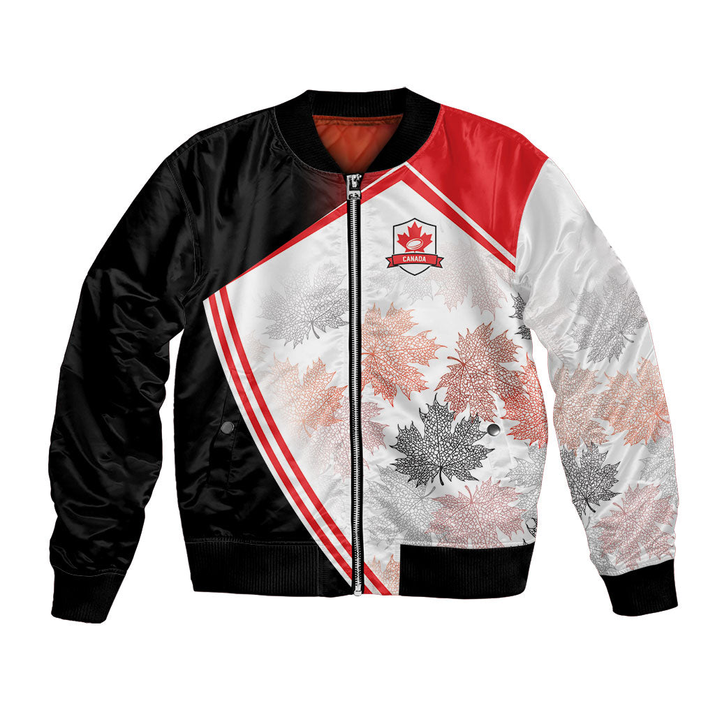2026 Rugby Nations Series Custom Canada Bomber Jacket Les Rouges Maple Leaf