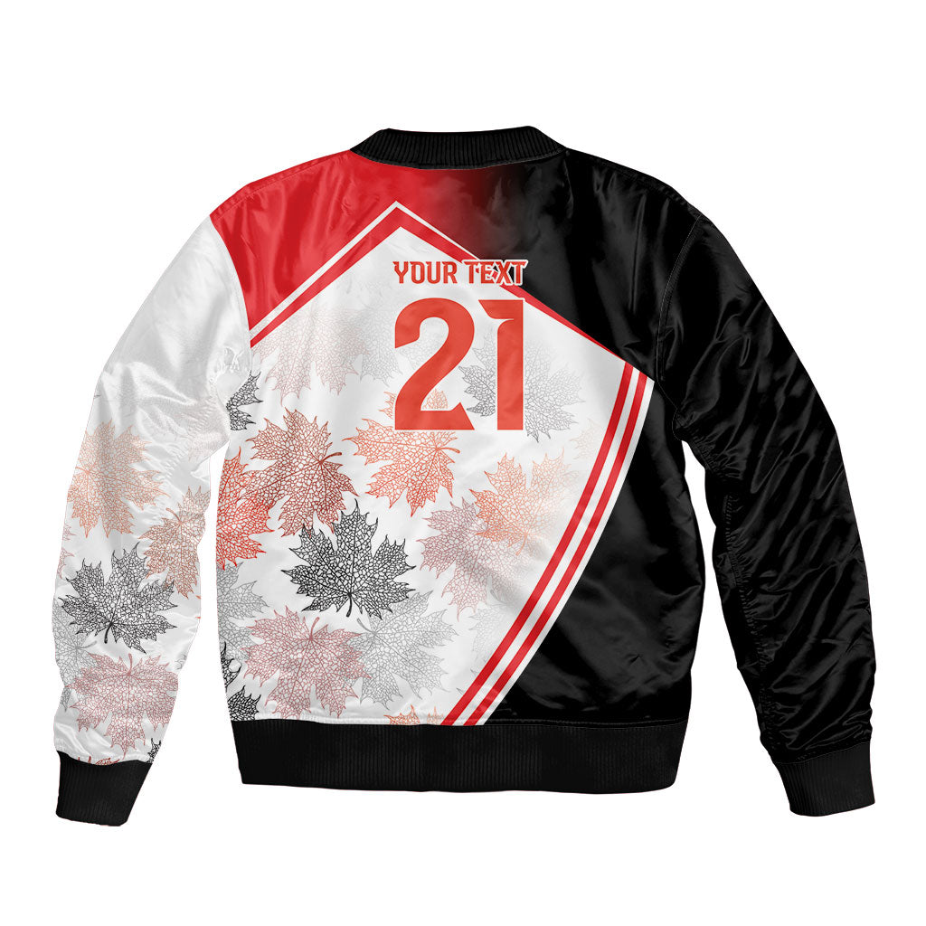 2026 Rugby Nations Series Custom Canada Bomber Jacket Les Rouges Maple Leaf