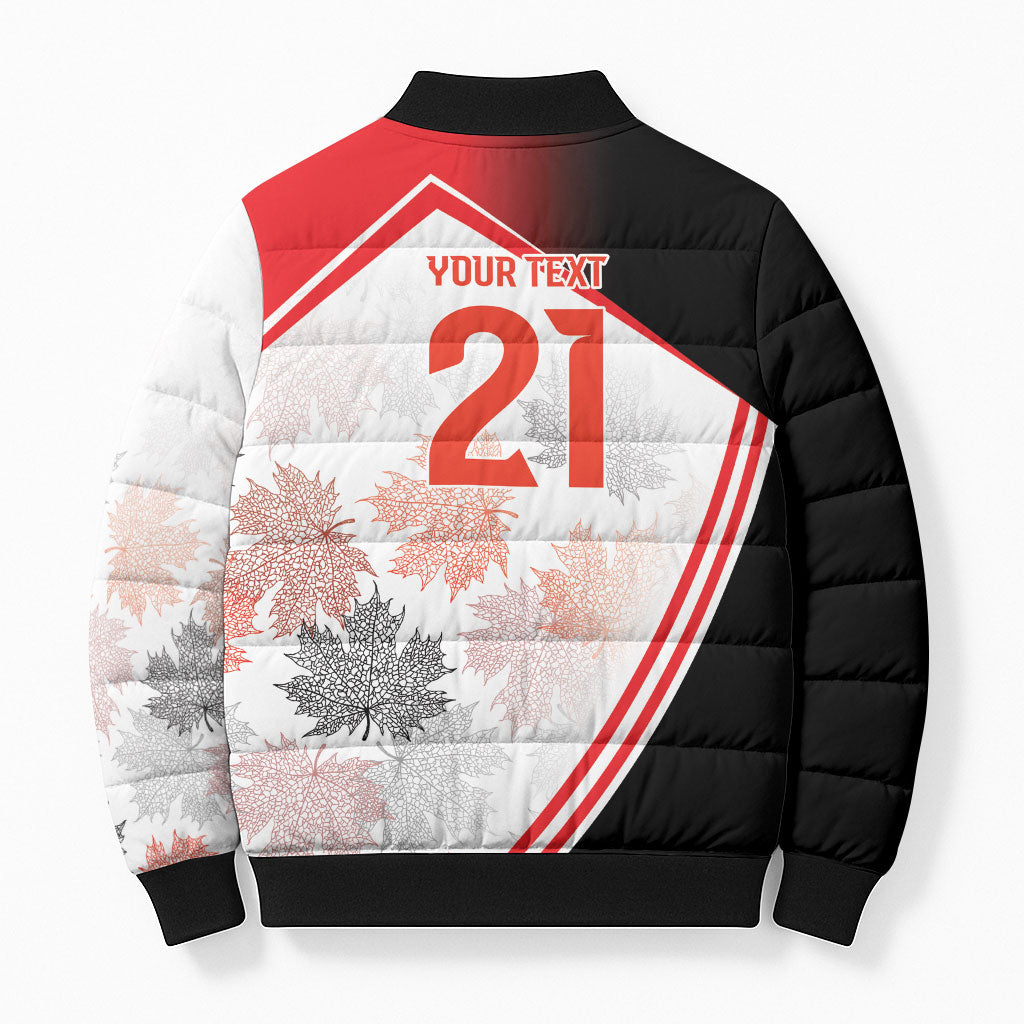 2026 Rugby Nations Series Custom Canada Bomber Puffer Jacket Les Rouges Maple Leaf
