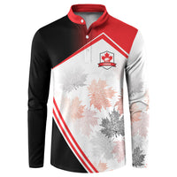 2026 Rugby Nations Series Custom Canada Button Sweatshirt Les Rouges Maple Leaf