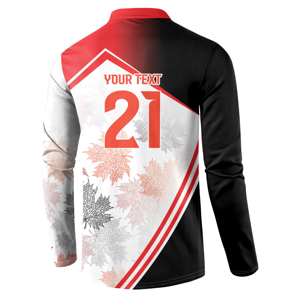 2026 Rugby Nations Series Custom Canada Button Sweatshirt Les Rouges Maple Leaf