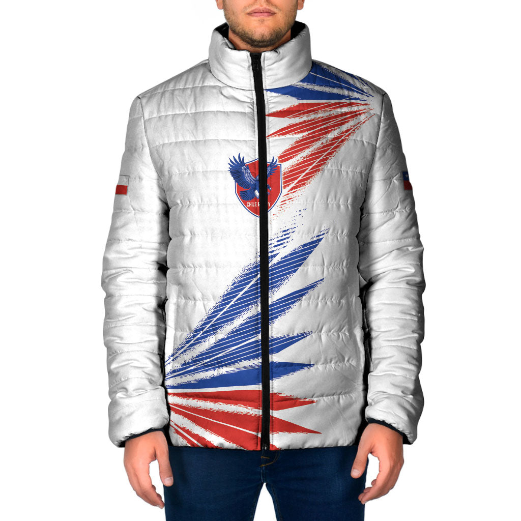 2026 Rugby Nations Series Custom Chile Padded Jacket Los Condores Eagle Bold Stripes Pride