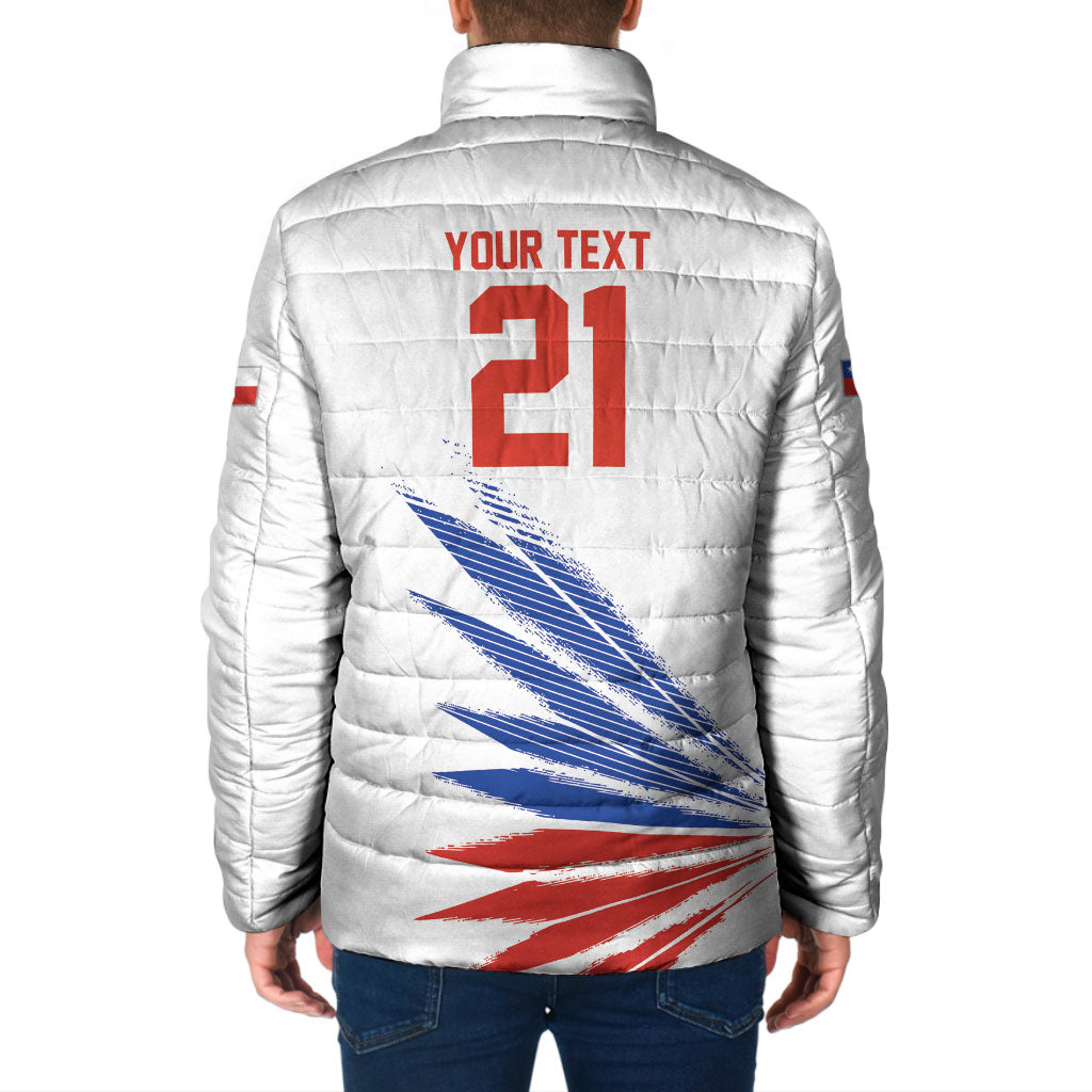 2026 Rugby Nations Series Custom Chile Padded Jacket Los Condores Eagle Bold Stripes Pride