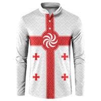 2026 Rugby Nations Series Custom Georgia Button Sweatshirt Lelo Warriors