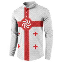 2026 Rugby Nations Series Custom Georgia Button Sweatshirt Lelo Warriors