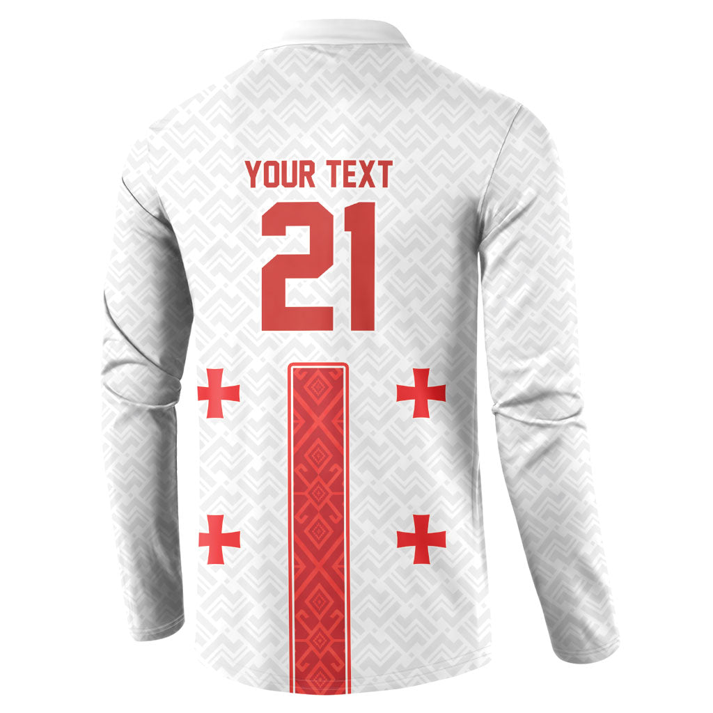 2026 Rugby Nations Series Custom Georgia Button Sweatshirt Lelo Warriors