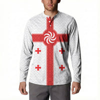 2026 Rugby Nations Series Custom Georgia Button Sweatshirt Lelo Warriors
