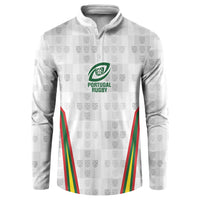 2026 Rugby Nations Series Custom Portugal Button Sweatshirt Atlantic XV Pride