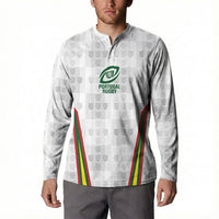 2026 Rugby Nations Series Custom Portugal Button Sweatshirt Atlantic XV Pride