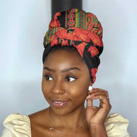 Africa Beauty Clivia Miniata Flowers Simple Headwrap