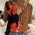 Africa Beauty Clivia Miniata Flowers Women Casual Shirt