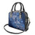 Africa Floral mix Maasai Shuka Shoulder Handbag Blue Moitf