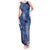 Africa Floral mix Maasai Shuka Tank Maxi Dress Blue Moitf - Wonder Print Shop