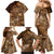 Africa Floral mix Maasai Shuka Family Matching Mermaid Dress and Hawaiian Shirt Gold Moitf LT9 - Wonder Print Shop