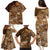 Africa Floral mix Maasai Shuka Family Matching Puletasi and Hawaiian Shirt Gold Moitf - Wonder Print Shop