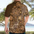 Africa Floral mix Maasai Shuka Hawaiian Shirt Gold Moitf - Wonder Print Shop