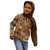 Africa Floral mix Maasai Shuka Kid Hoodie Gold Moitf - Wonder Print Shop