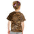 Africa Floral mix Maasai Shuka Kid T Shirt Gold Moitf - Wonder Print Shop