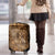 Africa Floral mix Maasai Shuka Luggage Cover Gold Moitf - Wonder Print Shop