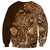 Africa Floral mix Maasai Shuka Sweatshirt Gold Moitf - Wonder Print Shop