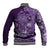 Africa Floral mix Maasai Shuka Baseball Jacket Purple Moitf LT9 - Wonder Print Shop