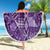 Africa Floral mix Maasai Shuka Beach Blanket Purple Moitf LT9 - Wonder Print Shop