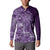 Africa Floral mix Maasai Shuka Button Sweatshirt Purple Moitf LT9 - Wonder Print Shop